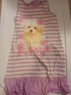 Jumping Beans 6X Purple Dog Pajama Dress